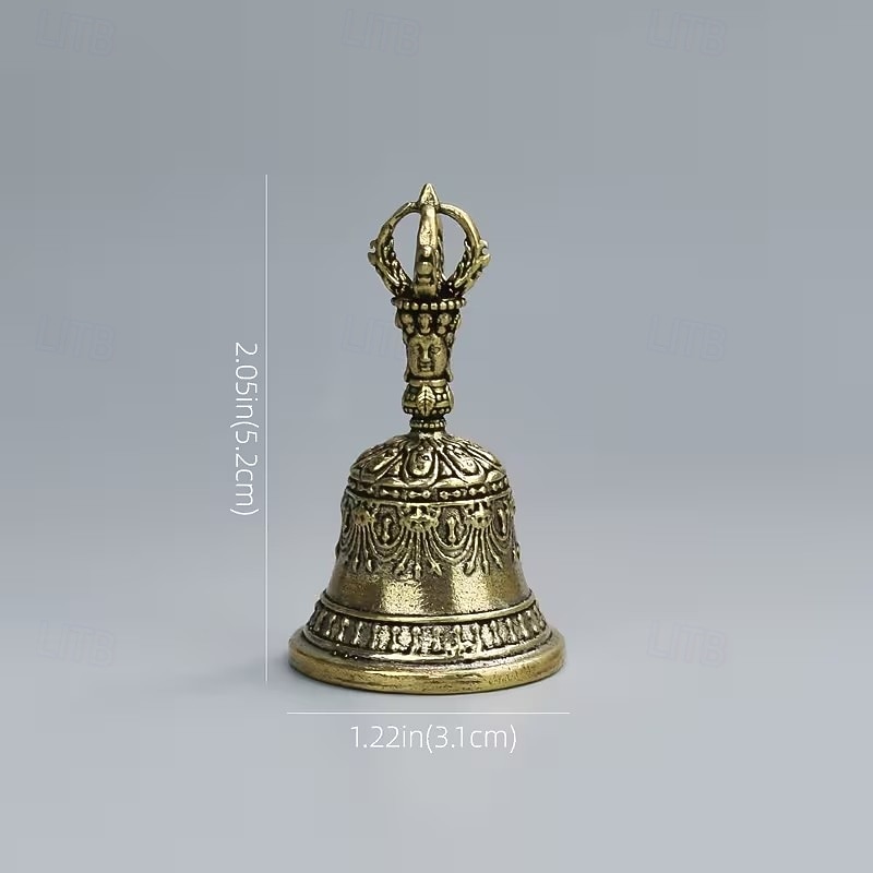 1/2 campanelli in ottone intagliati, campanelli natalizi con manico, sonagli portatili, campanelli curativi in ottone, ornamenti in ottone, suono chiaro, campanelli decorativi in metallo festivi, del 2026 a $11.99 –P6