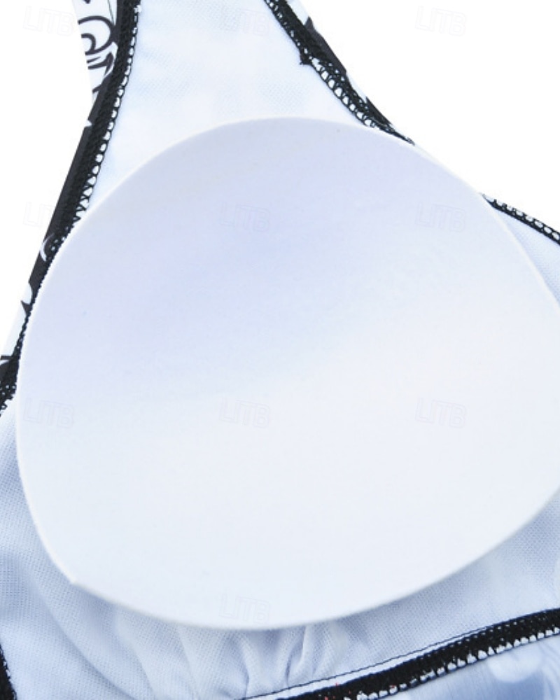 Naisten Normaali Rypytetty uimapuku Surffaustankinit ja bikinit Uimapuku Kukat Avoin selkä UV suoja Elastinen Hihaton Uima-asut Lainelautailu Sukellus Uinti Kesä 2026 - $20.99 –P11