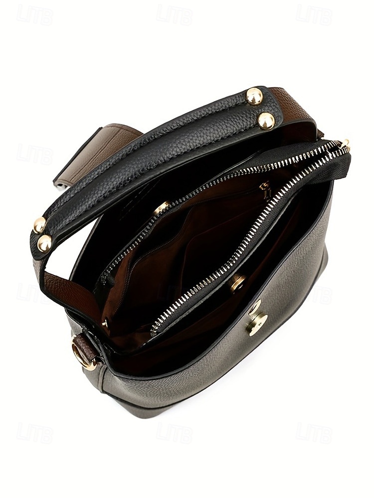 2026年 女性用フェイクレザーバケットバッグ - 多用途のショルダーバッグとクロスボディスタイル、複数の色、カジュアルからセミフォーマルまで使えるトレンディで丈夫なバッグ  コレクション – $29.99 –P10