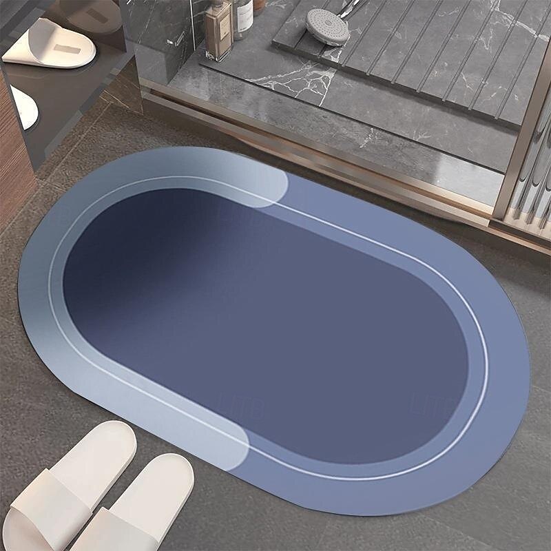 Kieselgur-saugfähige Badematte, rutschfeste Duschmatte, schnelltrocknende WC-Fußmatte für Badezimmer und Waschräume 2026 - $18.99 –P1