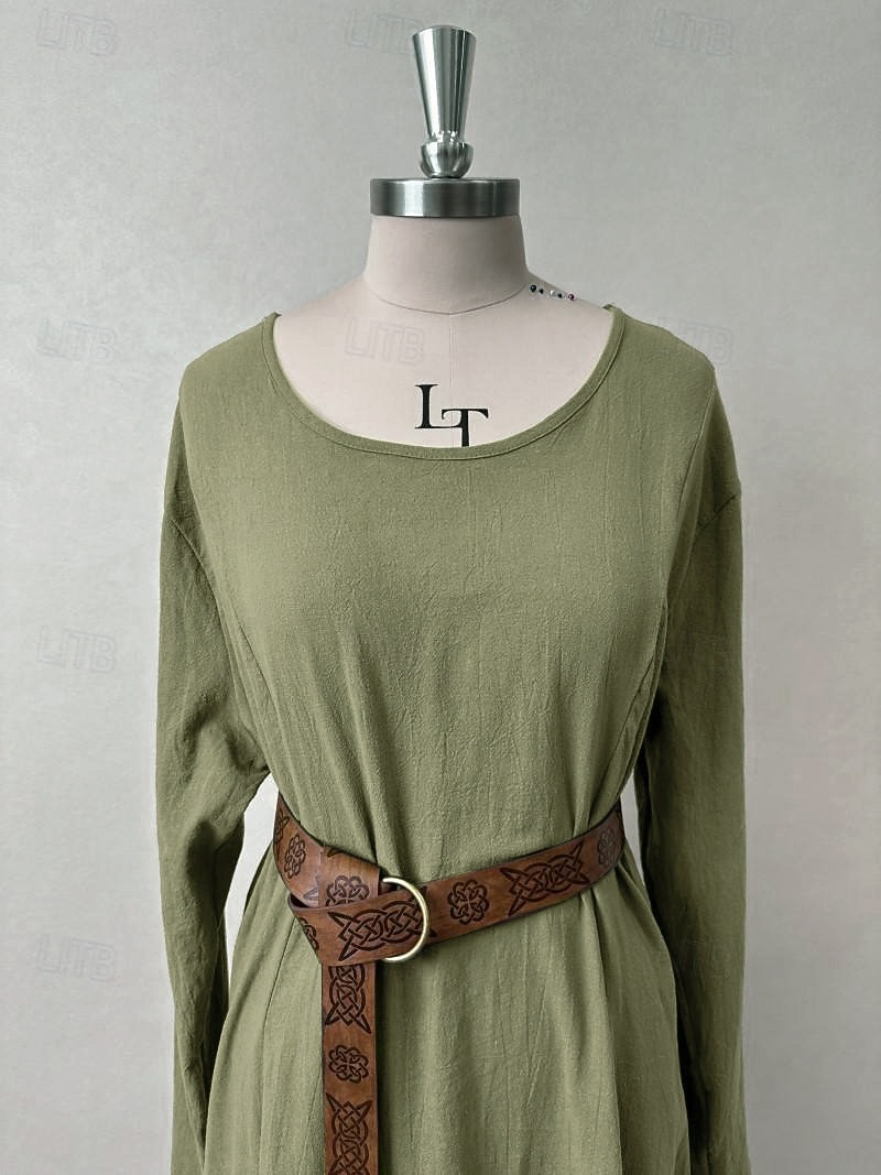 Ретро Средневековый Эпоха возрождения Платья Косплэй Kостюмы Платье-туника Викинг Ranger Эльфийский Маскарадный костюм Жен. Селтик Викинг Хэллоуин Карнавал Маскарад Выступление Хэллоуин РИЖД Взрослые 2026 - $31.99 –P5