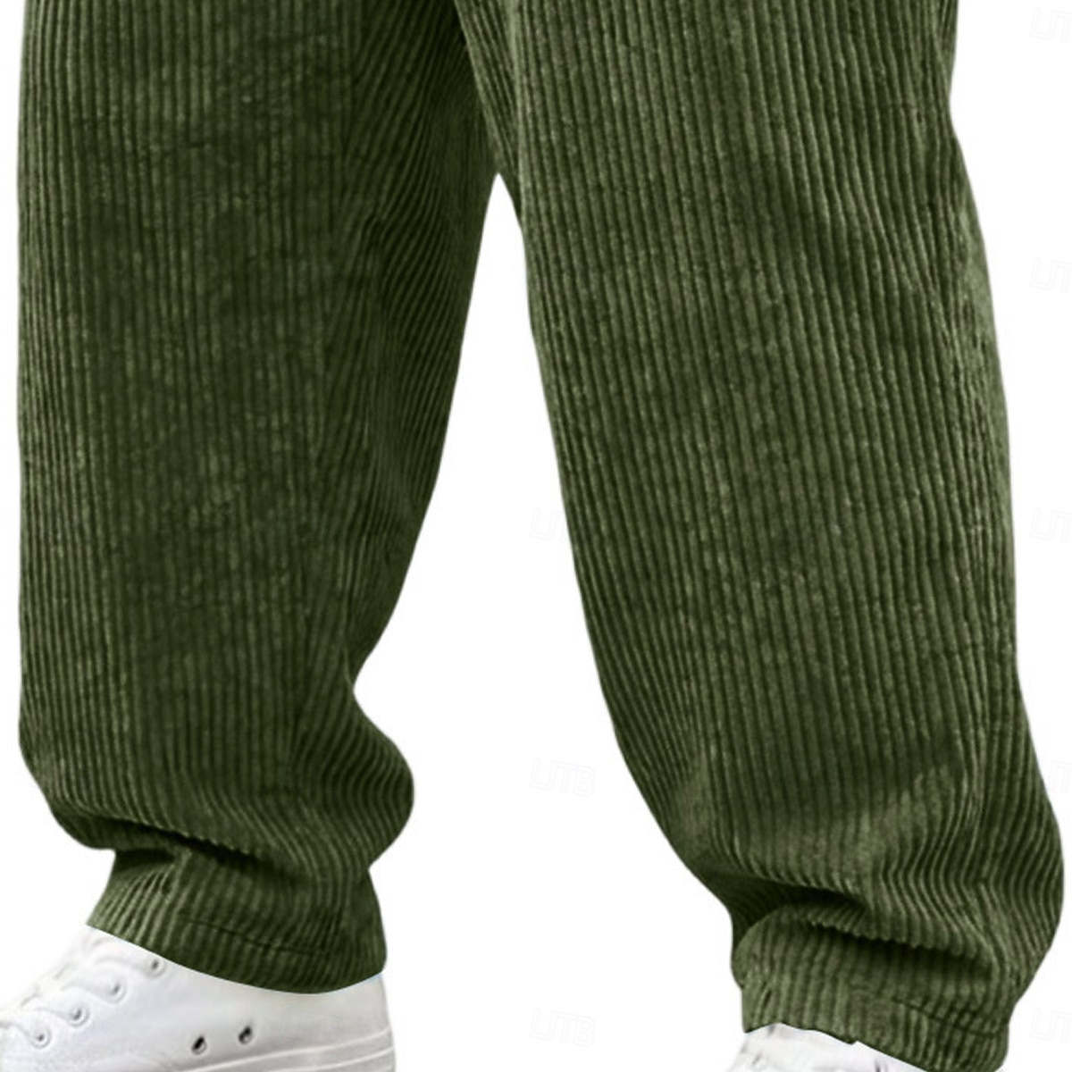 Voor heren Broek Corduroybroek Wijde broek Vrijetijdsbroek Trekkoord Elastische taille Effen Comfort Ademend Volledige lengte Casual Dagelijks Buiten Modieus Streetwear blauw Zwart Micro-elastisch 2026 - $25.99 –P3