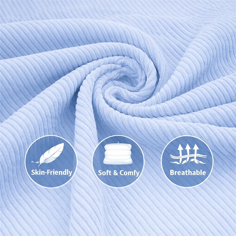 Men's Shirt Corduroy Shirt Button Up Shirt Blue Black White Navy Blue Purple Long Sleeve Plain Turndown Casual Daily Button-Down Clothing Apparel Polyester Fashion Streetwear Classic Casual 2026 - $29.99 –P10