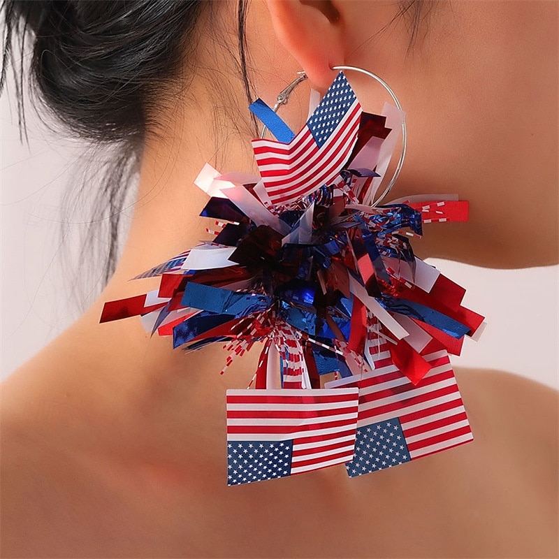 Brincos Fantasias Adulto Mulheres Dia da Independência 4 de julho Festa Espetáculo Vestir-se de 2026 por $7.99 –P2