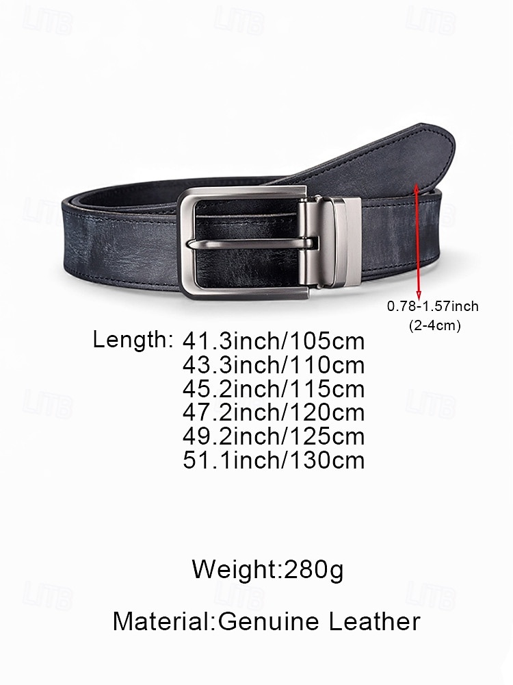 Men's Genuine Leather Belt, Adjustable Sizes, Multiple Colors, Stylish Design for Weddings & Daily Wear 2026 - $29.99 –P8