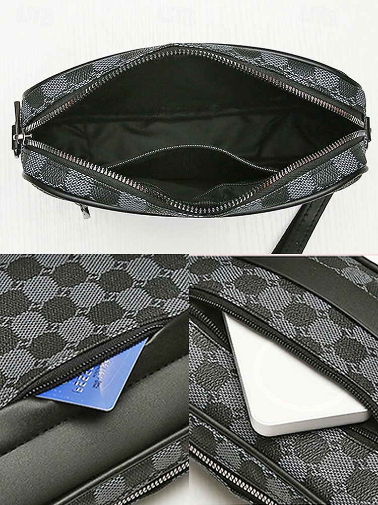 férfi műbőr crossbody táska – több színben, sokoldalú pántokkal, stílusos és tartós mindennapi viseletre, munkába és utazásra egyaránt 2026 - $14.99 –P8