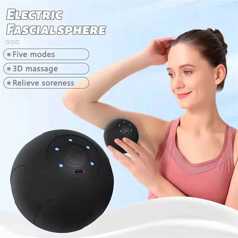 Electric Peanut Massage Ball With Vibration For Muscle Relief, Yoga & Fitness, Handheld Deep Tissue Massager For Neck Back Foot 2026 - $31.99 –P6