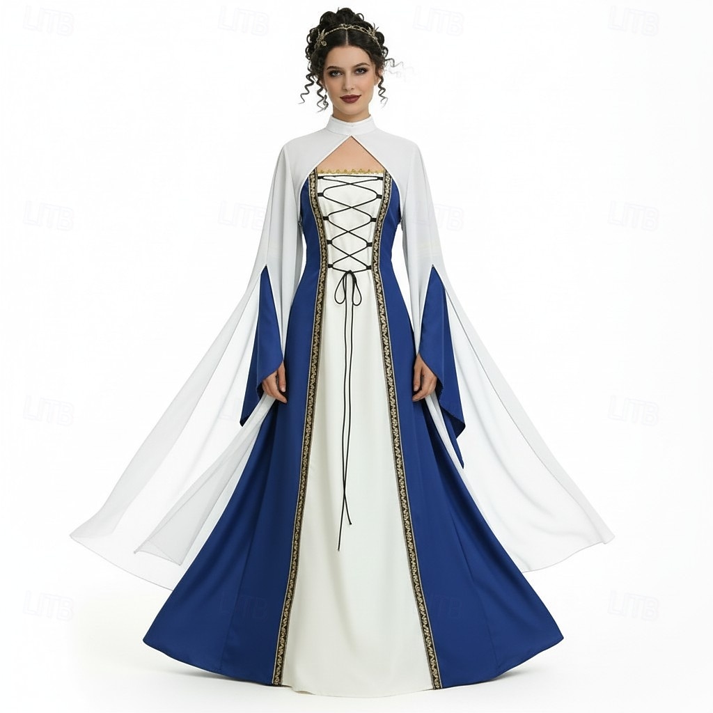 Středověké Renesanční Šaty Pláštěnka Dámské šaty Čerodějnice Šlechtic Královský oděv Maškarní kostým Dámské Keltské Fantazie předvečer Všech svatých Karneval Výkon LARP Ren Faire Dospělé Šaty 2026 - $63.99 –P16