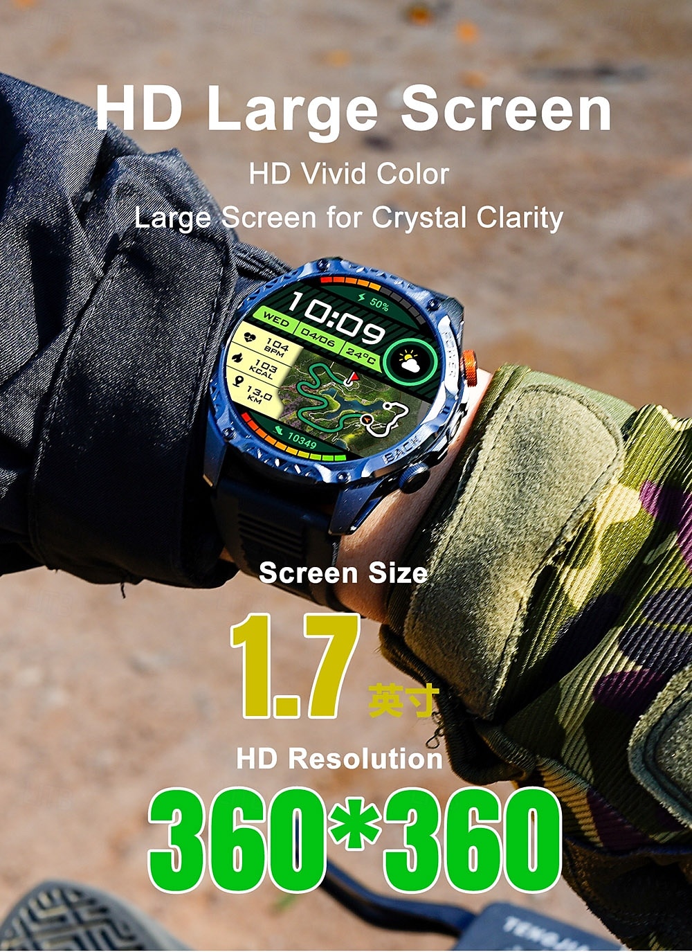 iMosi YK16 Montre intelligente 1.7 pouce Montre connectée avec appels Bluetooth Podomètre Rappel d'appel Moniteur d'Activité Compatible avec Android iOS Unisexe Longue Veille Appels Mains Libres de 2026 ? $65.99 –P4