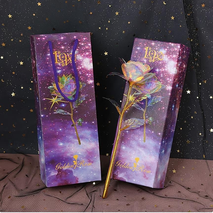 Rosa de cristal, presente premium para o Dia dos Namorados, rosa artesanal com pétalas de cristal para um presente romântico. de 2026 por $18.69 –P2