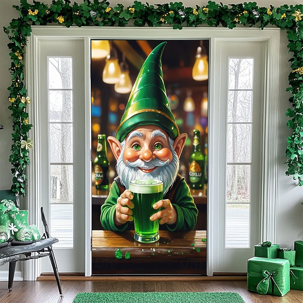 St. Patrick's Day Posters Door Cover Outdoor Banners Green Hat Shamrock Cute 3D Party Dorm Teens Room College Dorm Guys Man Cave Frat Bedroom Shooting Backgrounds Home Decor 2026 - $19.99 –P18