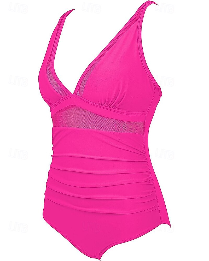 2026年 女性用 ラッシュガード 水着 ワンピース 花 ソリッド レオプリント UVプロテクション 弾性ある ノースリーブ スイムウェア 水着 サーフィン 潜水 水泳 夏  コレクション – $17.99 –P13