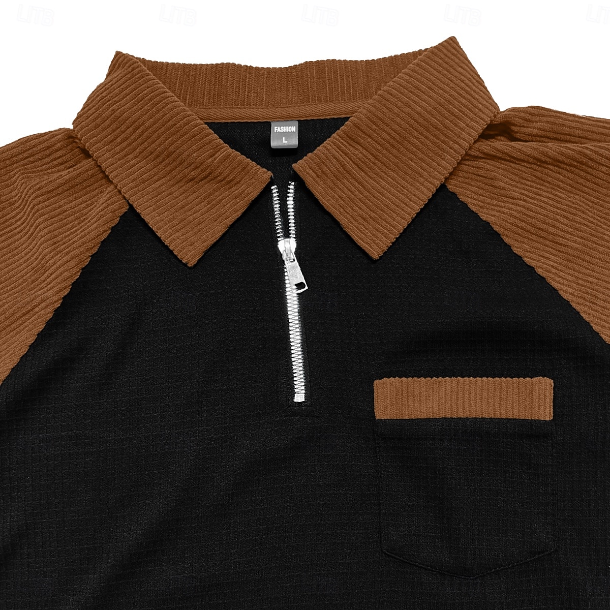 Herre Vaffel T-skjorte T skjorte Vaffel Henley-skjorte Langermet Polokrage Genser Quarter Zip Høst vinter Helfarge Fargeblokk Tradisjonell / vintage Fritid Lapper Fargeblokk Avslappet Hjem utendørs 2026 - $26.99 –P6