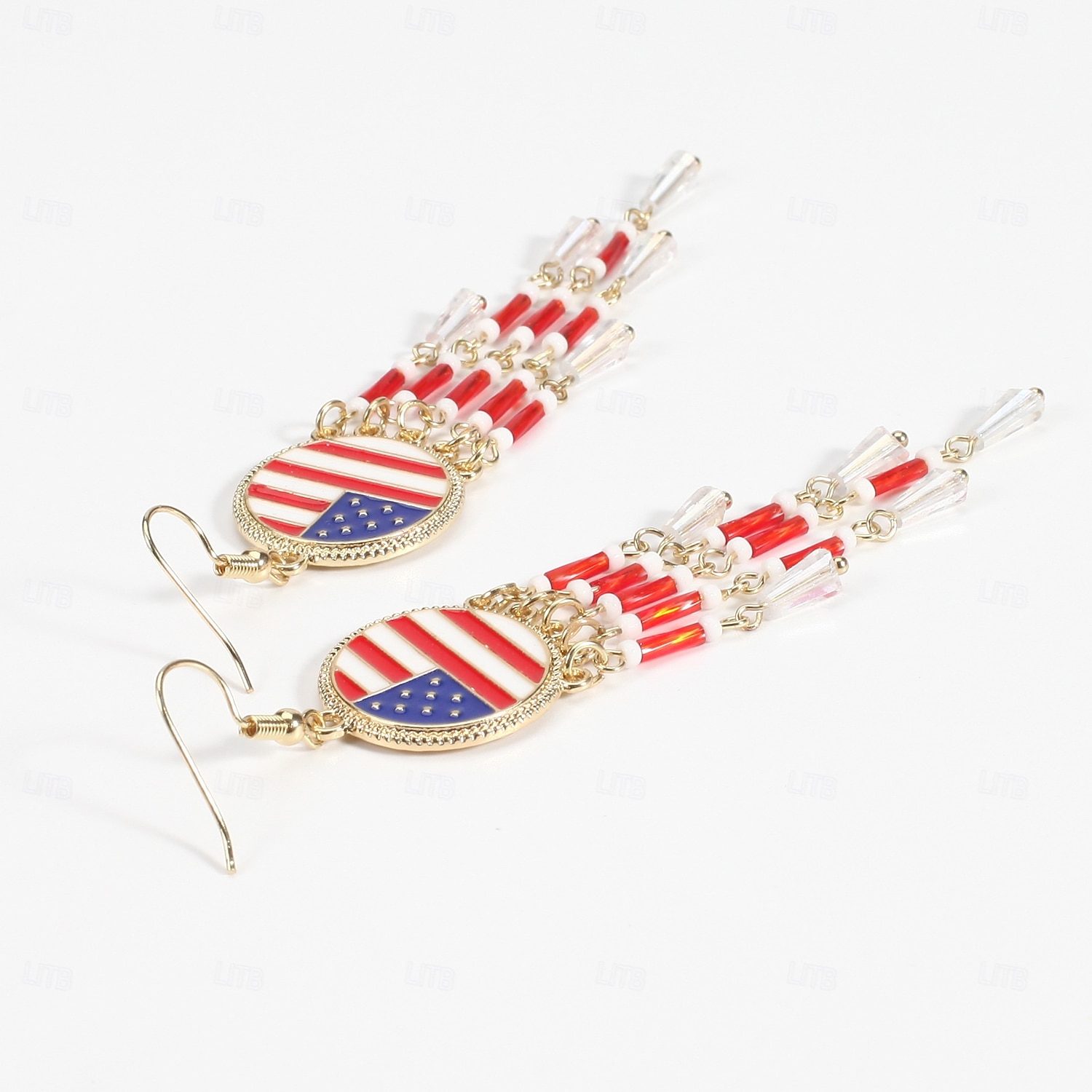 250ή Επέτειος ΗΠΑ Σκουλαρίκια Αστείος Ενηλίκων Γυναικεία Ημέρα ανεξαρτησίας 4η Ιουλίου Πάρτι Επίδοση Ντύνομαι 2026 - $12.49 –P16