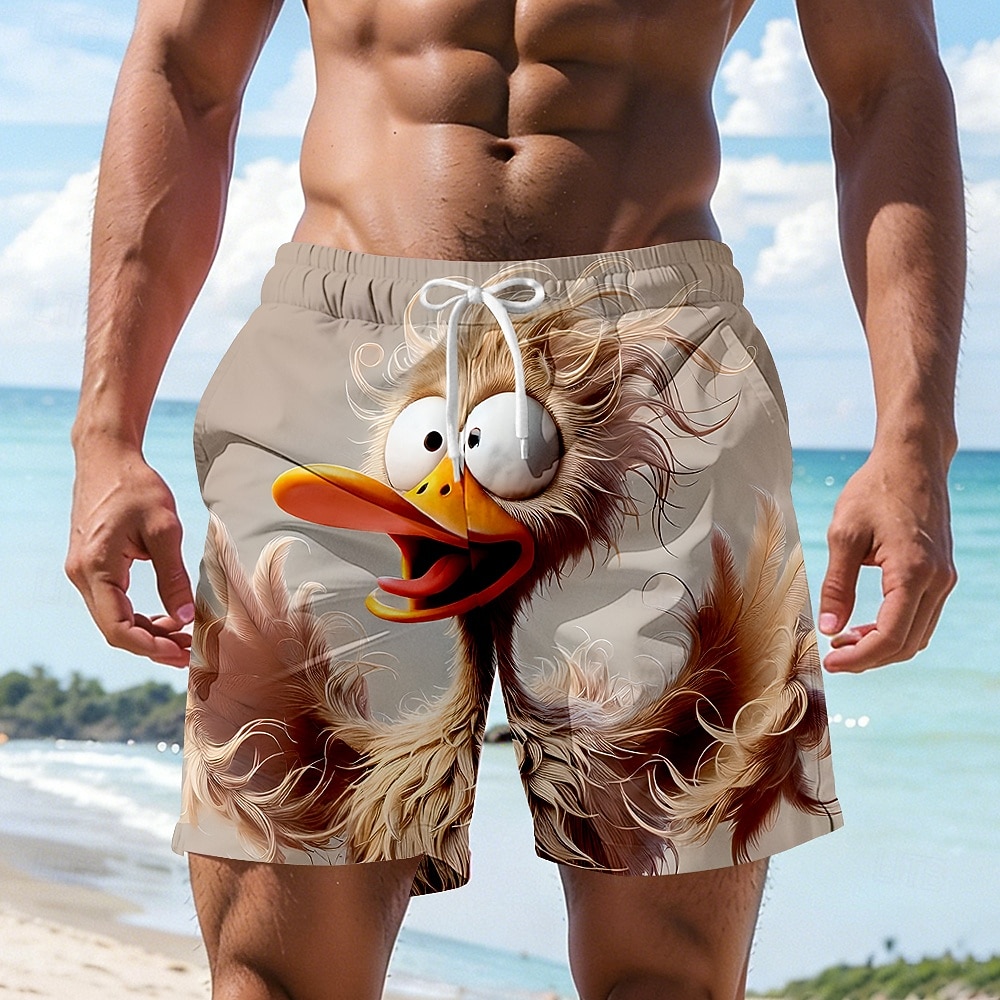 Per uomo Cartoni animati Divertente Anatra Costumi da bagno Pantaloncini da mare Pantaloncini da Surf Misura del girovita medio Hawaiano Vacanza al Mare Tasche Laterali fodera in rete Coulisse del 2026 a $20.99 –P1