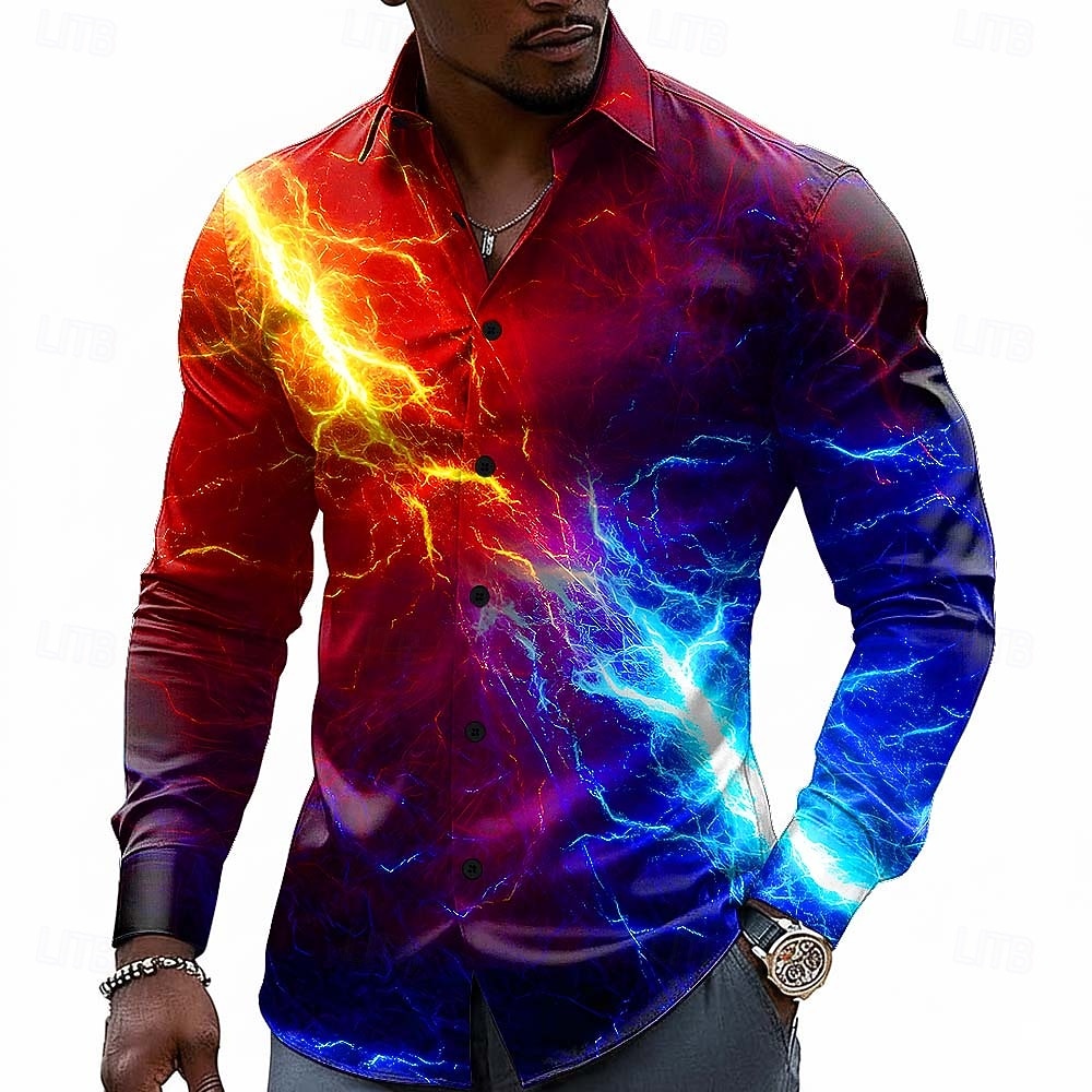 optical illusion dress shirt Regular Fit Long Sleeve Shirt