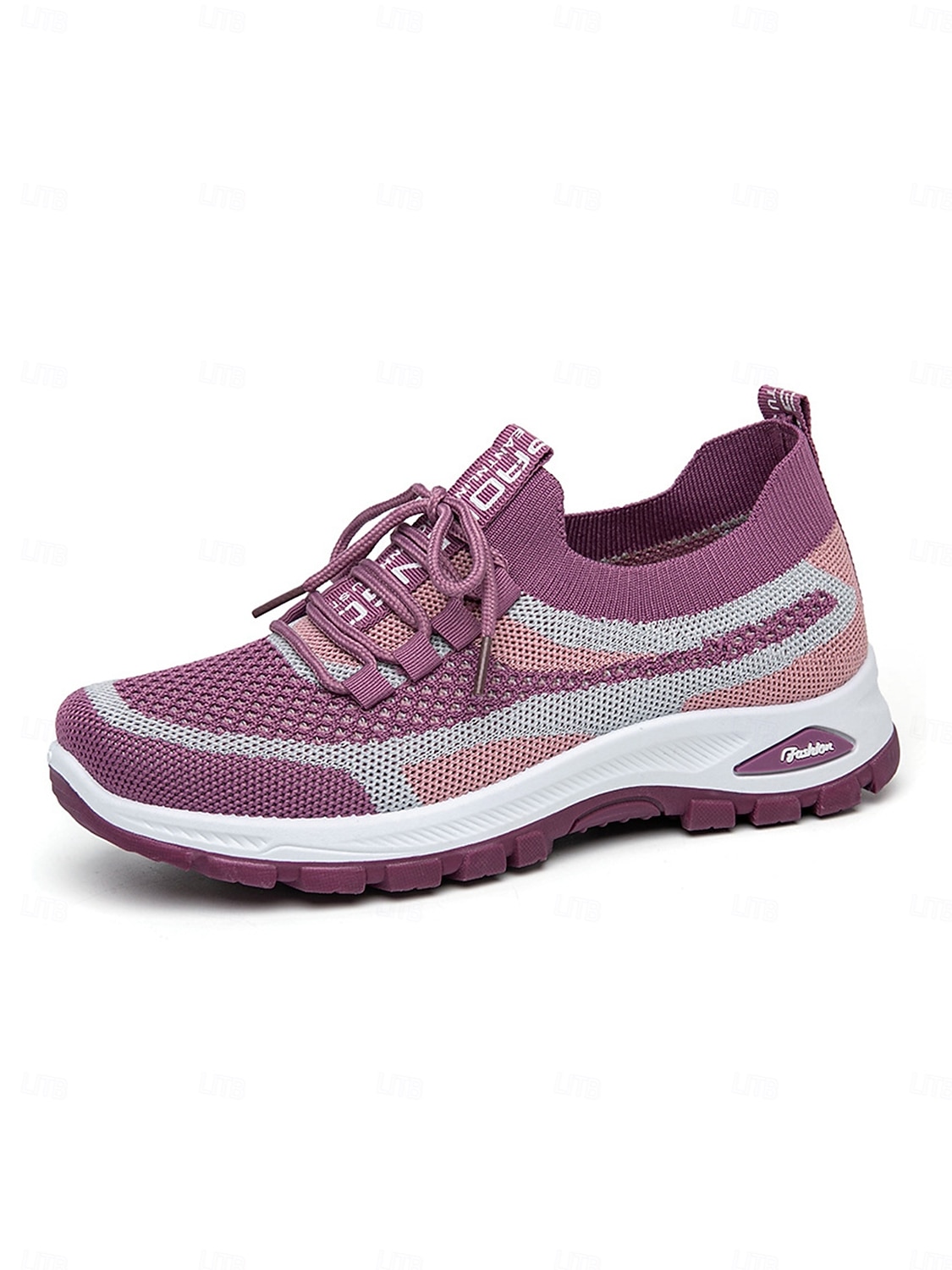 scarpe da ginnastica da donna in maglia viola – scarpe da passeggio traspiranti e leggere con un design elegante per attività sportive e gite casual del 2026 a $24.99 –P1