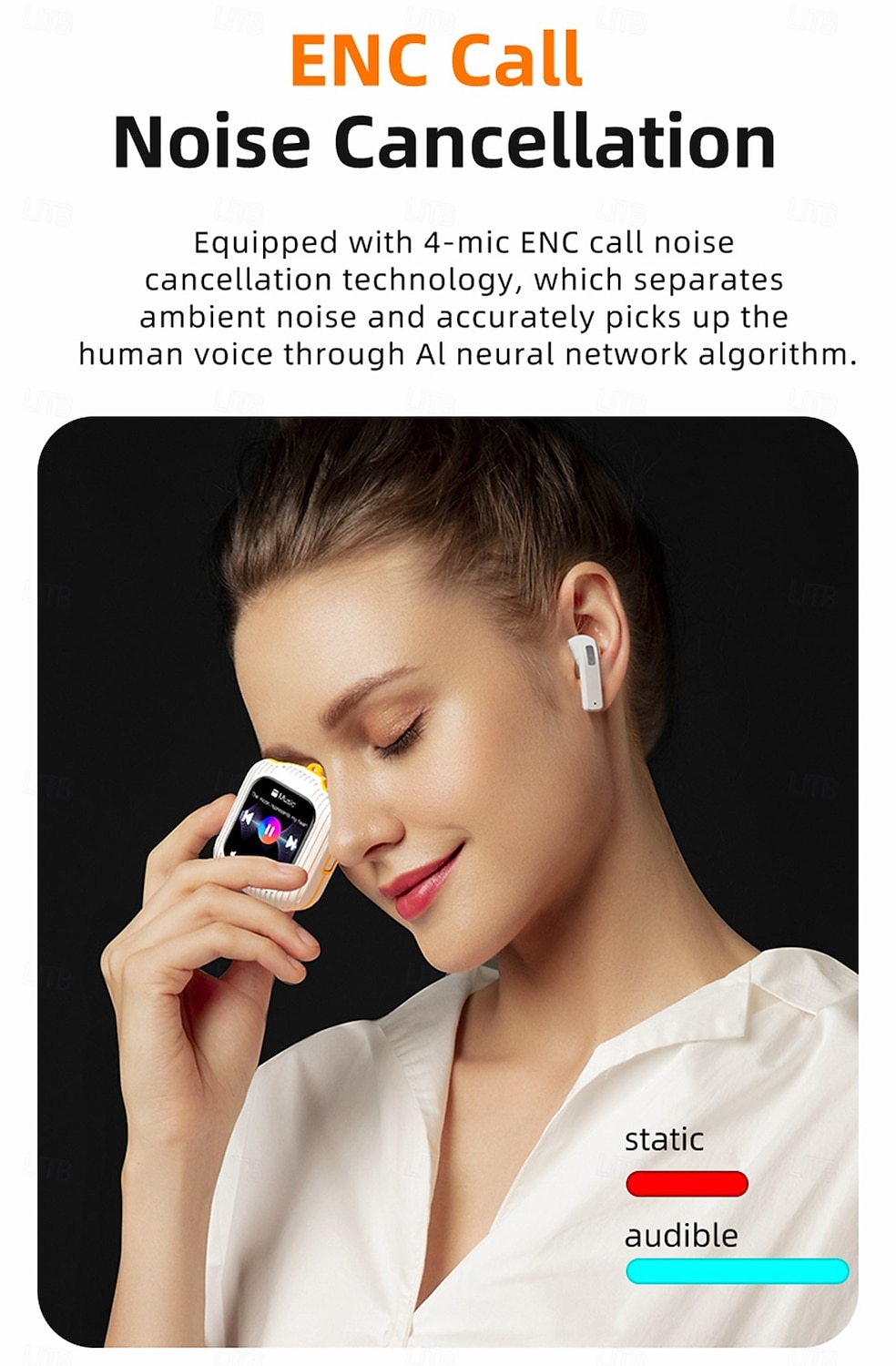 K8 Auricolari True Wireless TWS In-ear Bluetooth 5.3 Cancellazione del rumore Stereo Con la scatola di ricarica per Apple Samsung Huawei Xiaomi MI Allenamento in Palestra Uso Quotidiano All'aperto del 2026 a $67.99 –P10