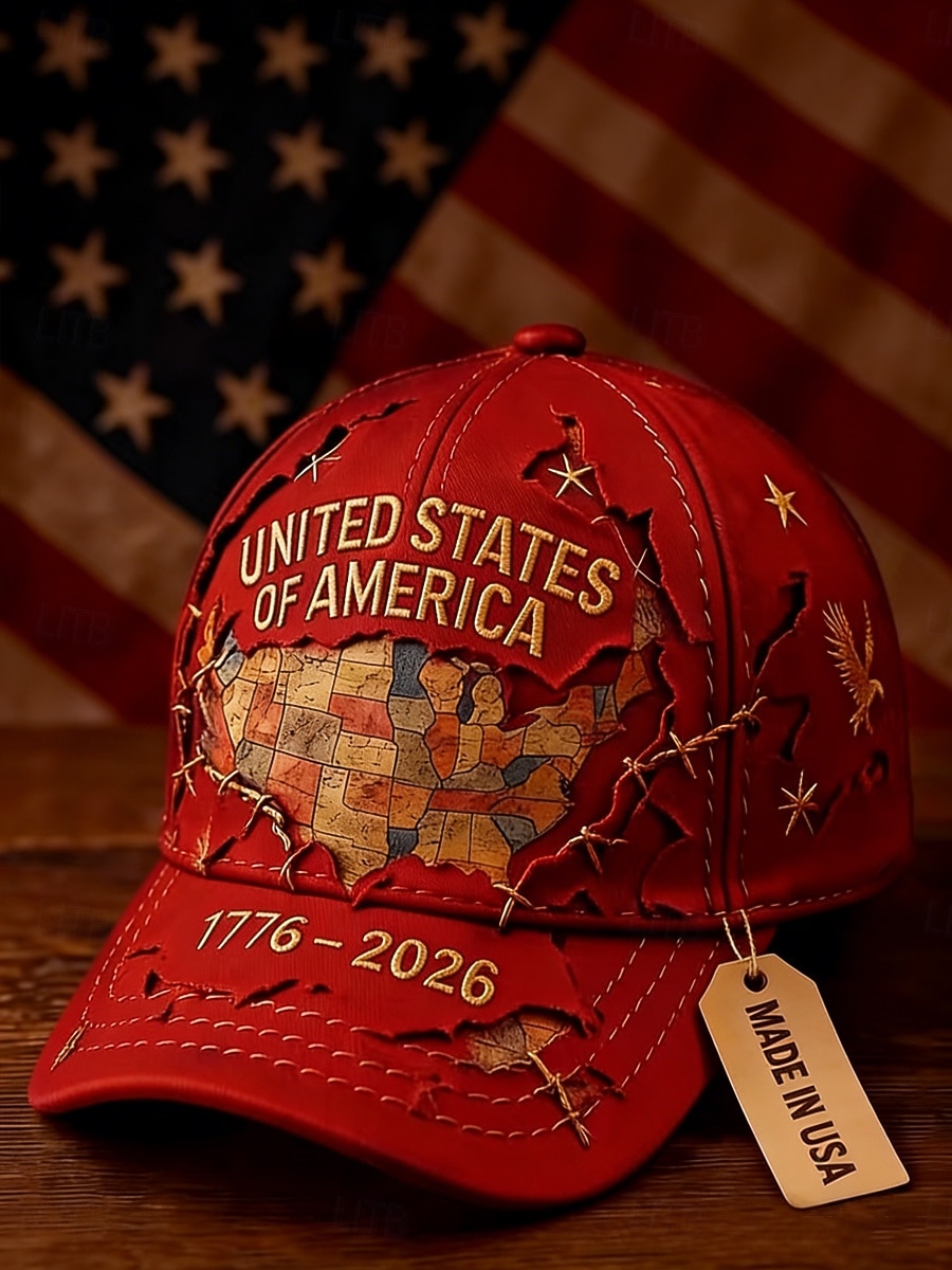 Per donna Cappello Cappello per il 250° anniversario degli Stati Uniti Cappellino da Baseball Cappello da Sole Berretto grafico Protezione Solare Antivento Traspirante Quotidiano All'aperto Weekend del 2026 a $16.49 –P6