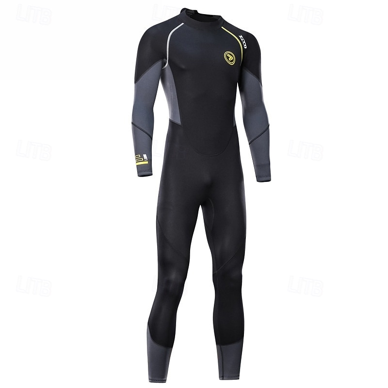 Hombre Traje térmico de cuerpo entero Traje de neopreno de 1,5 mm Bloqueo de color Térmico Engrosado Protección UV Manga Larga Bañadores Traje de baño Surf Buceo Submarinismo Primavera 2026 - $85.99 –P1