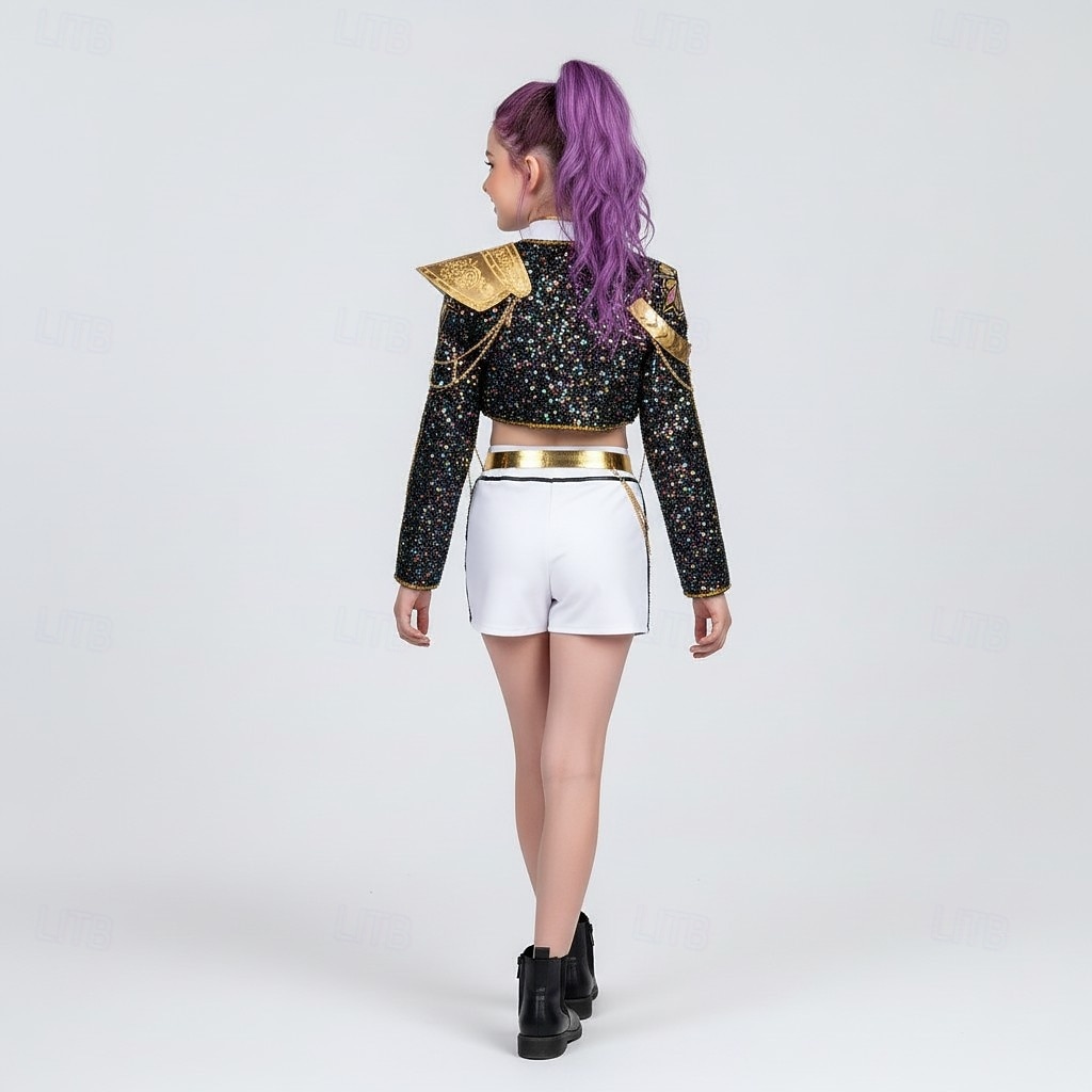 مستوحى من الكيبوب مستوحى من المعبود الكوري محبوب الجماهير نجم البوب كوستيوم أزياء فنتازيا المعبود الافتراضي for للفتيات للأطفال عيد الرعب مهرجان أداء كوميك كون معرض الأنمي 2026 - $118.99 –P8