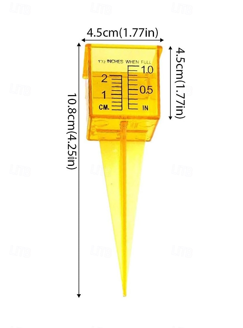 10 buc pluviometre, pluviometru pentru aspersoare de 1,8" cu gură largă, instrument de măsurare a apei în exterior, galben strălucitor, pentru gazon, curte, grădină, plante în ghiveci 2026 - $21.99 –P11