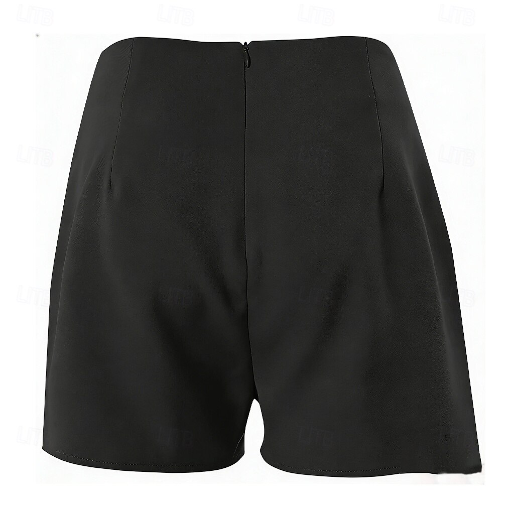 Per donna Shorts Pantaloncini Estivi Shorts da Spiaggia Vacanza Moda Casual Quotidiano Corto Misura del girovita medio Tinta unica Cerniera Elastico in vita Fibbia Comodità Asciugatura Rapida Morbido del 2026 a $21.99 –P11
