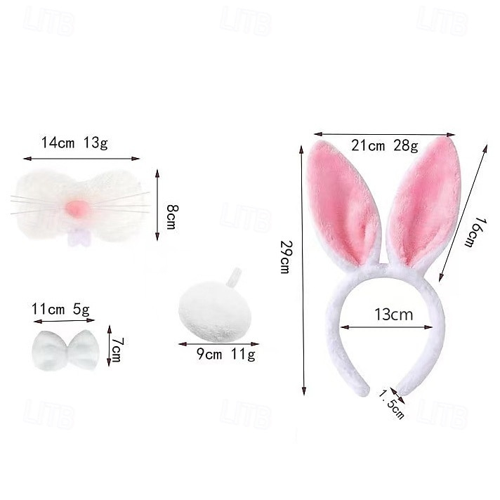 Kopfschmuck Tier Kaninchen Osterhase Lustig Kinder Mädchen Maskerade Ostern Karneval Party Verkleiden 2026 - $7.99 –P2