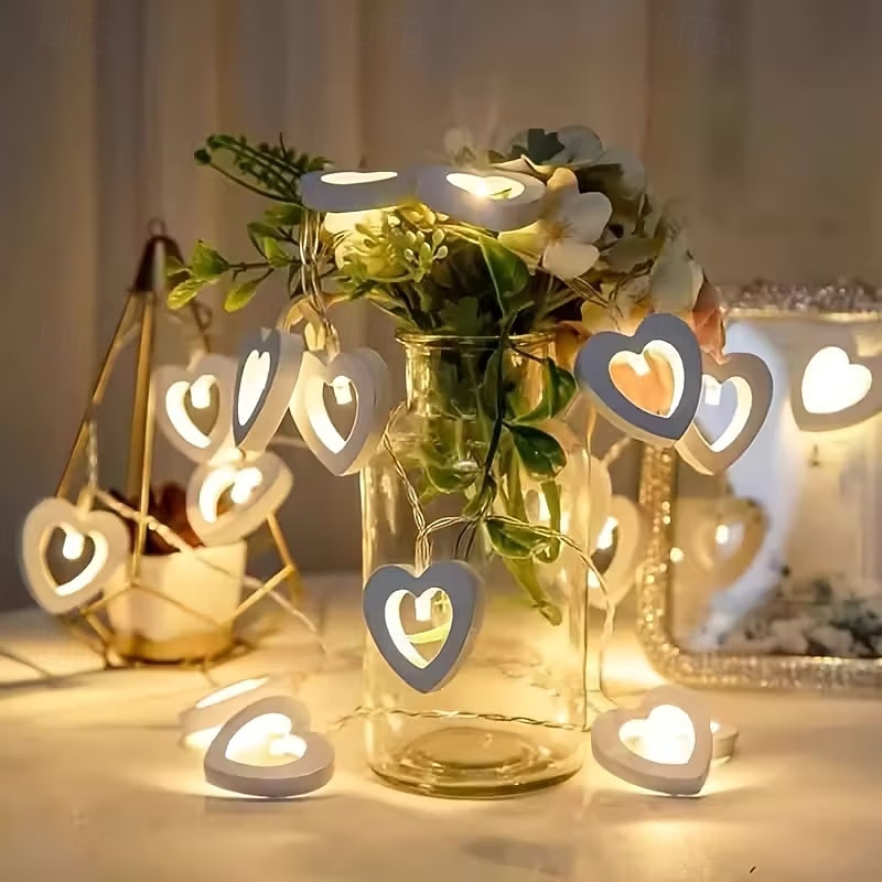 Cadena de luces LED con forma de corazón de San Valentín para una decoración romántica para bodas, fiestas, dormitorios y celebraciones del Día de San Valentín. 2026 - $16.99 –P2