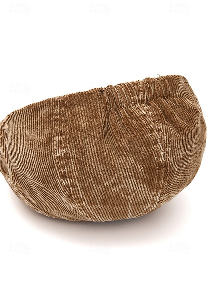 férfi poliészter kordbársony barett sapka – több színben – hétköznapi és hétköznapi viselet 2026 - $14.99 –P9