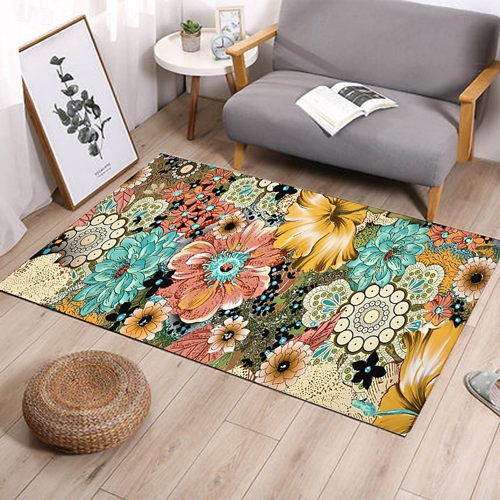 Hallway Runner Rug Bohemian Patterned Flannel Fabric Printed Home Floor Decoration Mat Non Slip Soft Door Mat Entrance Bathroom Floor Rug 2026 - $18.99 –P8