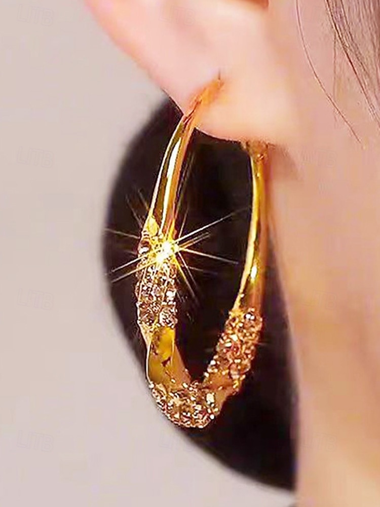 Damörhängen med strassutsmyckning, flera färger, legeringsmaterial, perfekta för bröllop och fester 2026 - $9.99 –P5