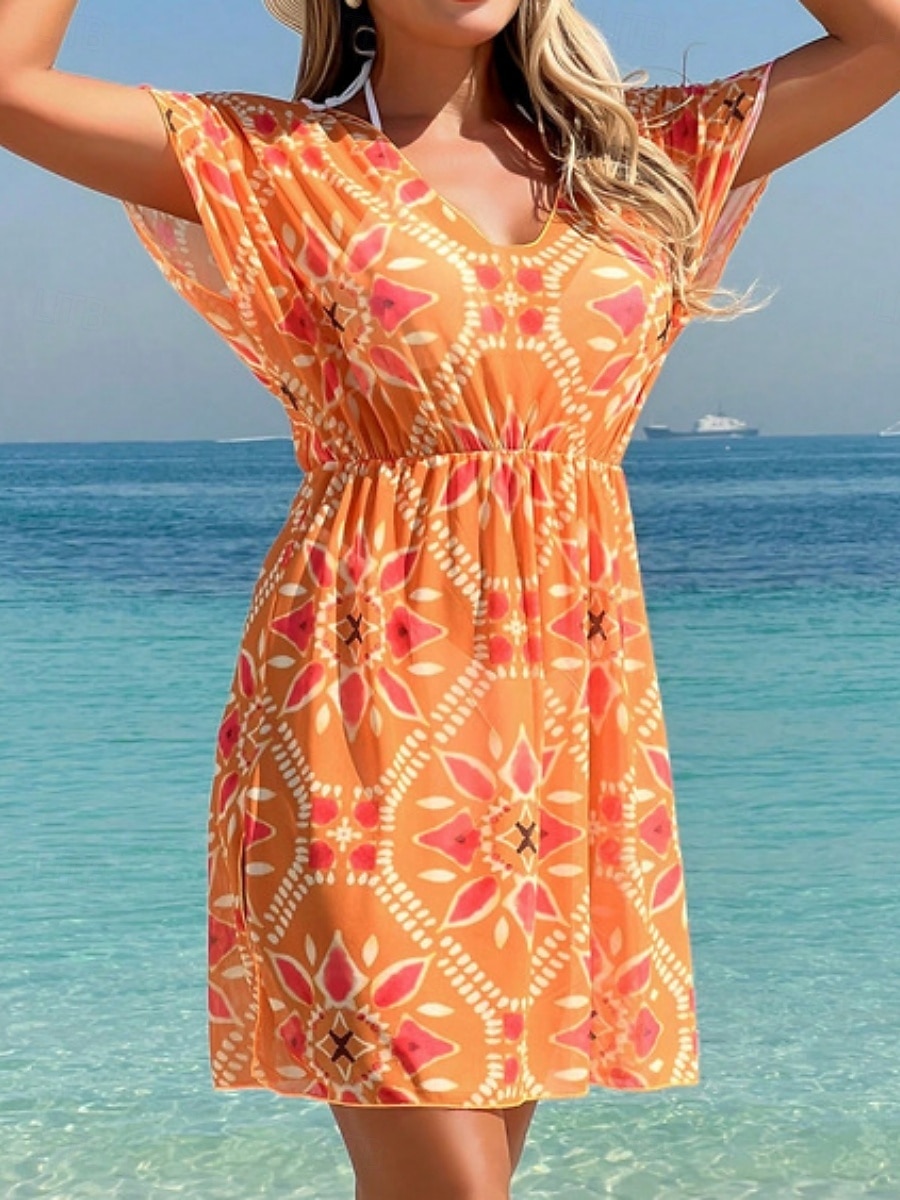 Γυναικεία Μαγιό Ενα κομμάτι Μαγιό Μονοκίνι Μαγιό Έλεγχος κοιλιάς Ψηλή Μέση Λεπτό Εξώπλατο Διακοπές Ρούχα παραλίας Φλοράλ Λεοπάρ Λαιμόκοψη V Αμάνικο Κοντομάνικο Μαγιό 2026 - $19.99 –P6