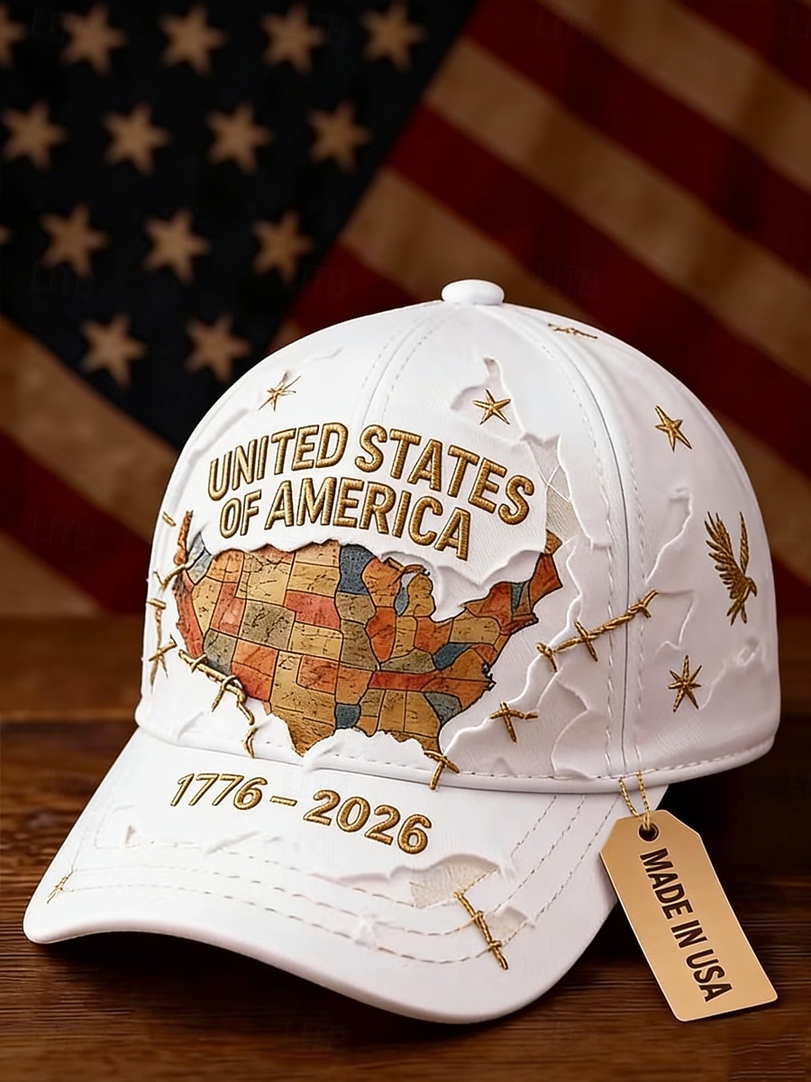 Per donna Cappello Cappello per il 250° anniversario degli Stati Uniti Cappellino da Baseball Cappello da Sole Berretto grafico Protezione Solare Antivento Traspirante Quotidiano All'aperto Weekend del 2026 a $16.49 –P1