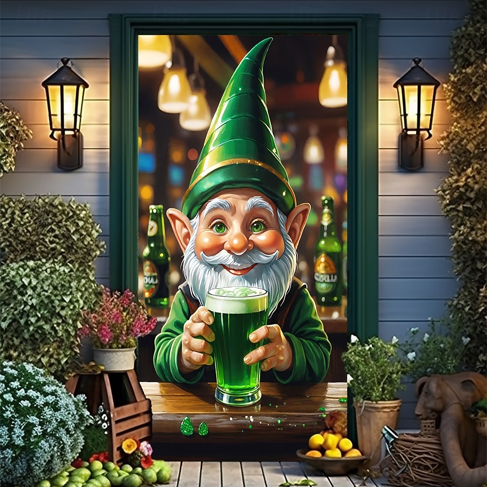 St. Patrick's Day Posters Door Cover Outdoor Banners Green Hat Shamrock Cute 3D Party Dorm Teens Room College Dorm Guys Man Cave Frat Bedroom Shooting Backgrounds Home Decor 2026 - $19.99 –P16