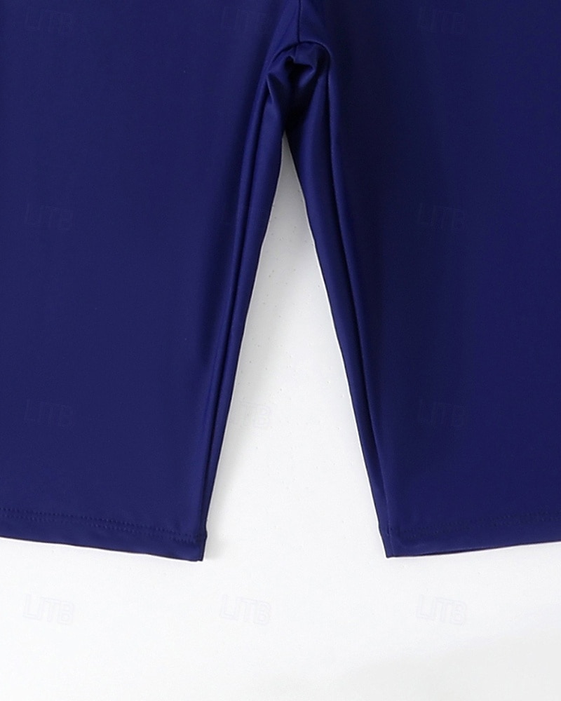 Γυναικεία Πρότυπο Προστατευτικά Τανκίνι και μπικίνι για σέρφινγκ Μαγιό Μονόχρωμο Κουμπώσου Προστασία UV Ελαστικό Κοντομάνικο Μαγιό Σέρφινγκ Καταδύσεις Κολύμβηση Καλοκαίρι 2026 - $30.99 –P9