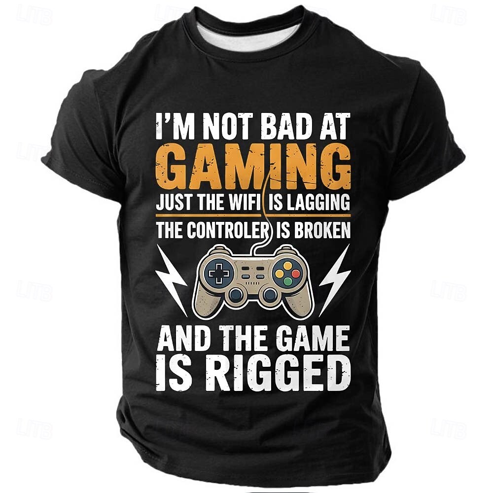 Per uomo Gergo divertente Maglietta Manica Corta maglietta Stampa 3D Girocollo Camicia Moda Quotidiano Quotidiano Streetwear Blu Nero Rosso Estate Primavera Abbigliamento S M L XL XXL XXXL del 2026 a $21.99 –P2