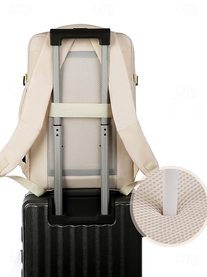 Zaino da viaggio unisex in nylon, borsa da viaggio multicolore di grande capacità con porta di ricarica USB e custodia per bagagli, stile moderno e minimalista per lavoro, viaggi d'affari, viaggi e spostamenti quotidiani del 2026 a $29.99 –P7