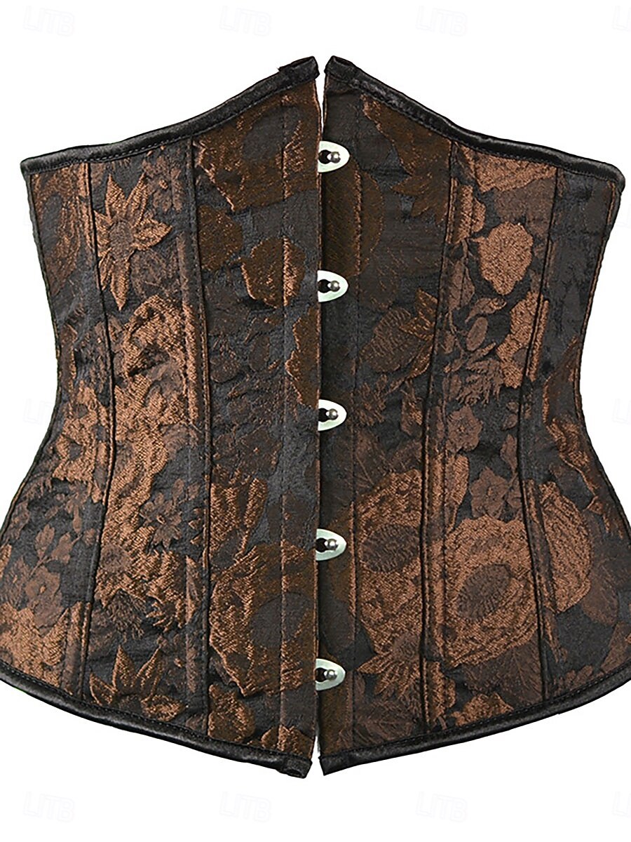 Damen Formende Unterwäsche Mode Retro Lässig Blumen Knöpfe Täglich Heim Urlaub Ärmellos Schulterfrei Gelb Braun Sommer Frühling Herbst Normale Passform 2026 - $31.99 –P1