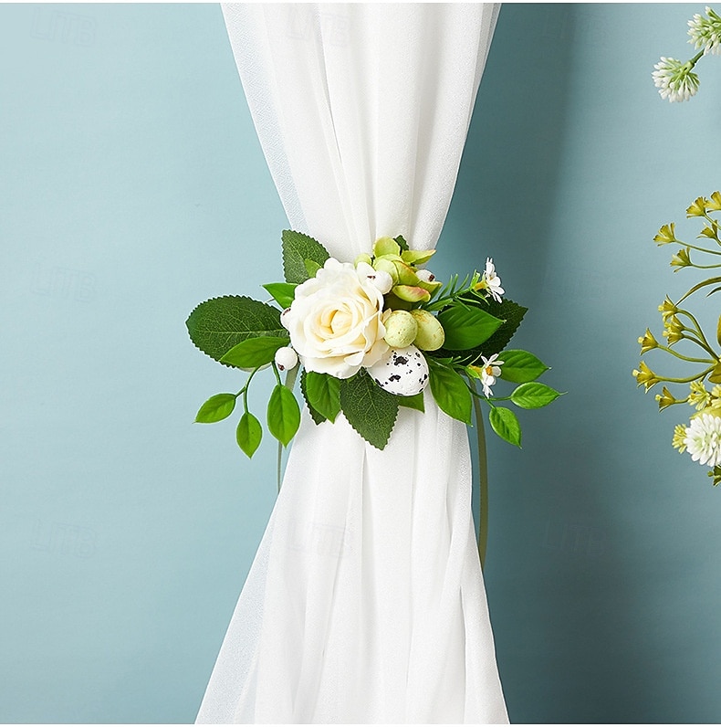 2-pakke påske fruktkurver vårutflukt håndholdt blomsterkurv vestlig stil bryllup blomsterdreng sprer blomsterkurv veving bryllup godteriblomstkurv 2026 - $31.99 –P6