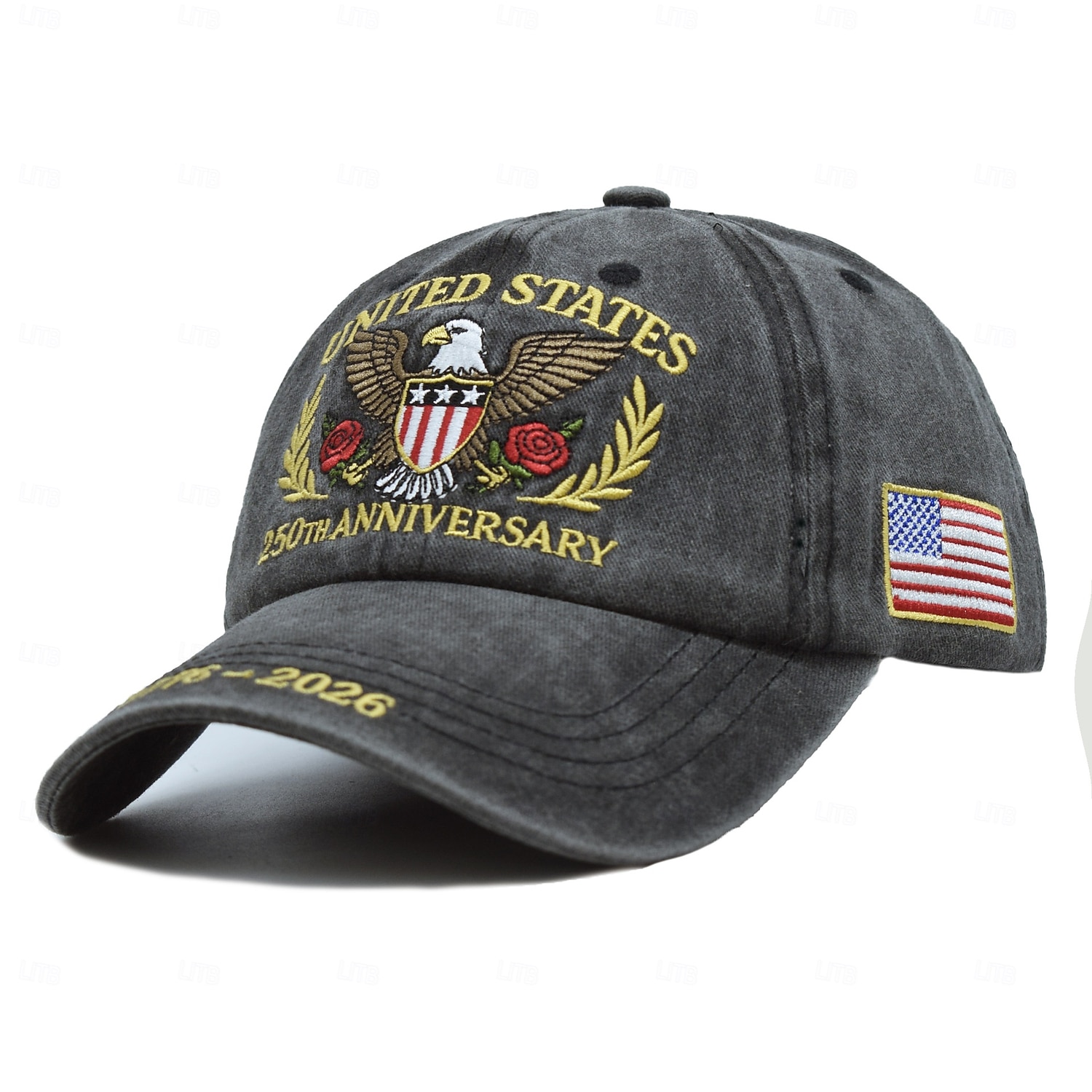 Casquette brodée commémorative du 250e anniversaire des États-Unis, motif aigle américain patriotique, vintage 1776-2026, casquette de baseball brodée drapeau américain pour hommes et femmes de 2026 ? $21.99 –P2