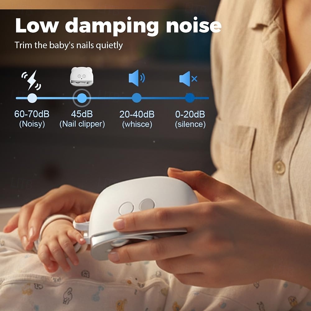 Электрические кусачки для ногтей 2-в-1, модернизированные электрические кусачки для ногтей со светодиодной подсветкой, электрическая пилка для ногтей с 3 регулируемыми скоростями для шлифовки и 2026 - $28.99 –P7