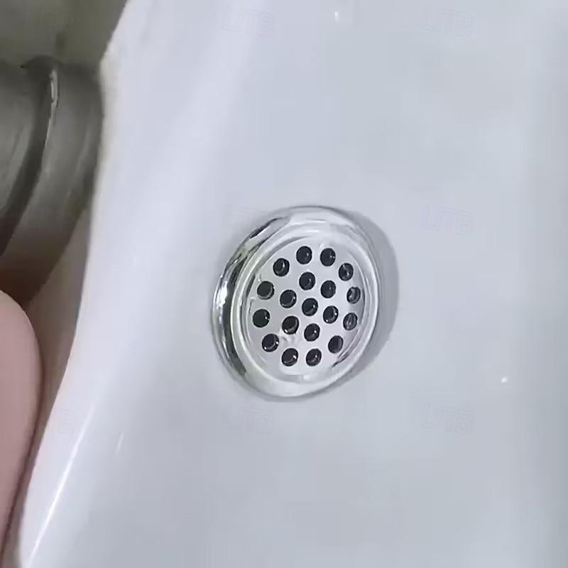 חבילה של 4 כיסויי גלישה לכיור, מכסה חור גלישה מנירוסטה עם ידית דקורטיבית, אטום לדליפות, התקנה קלה, אביזרי כיור אמבטיה ומטבח מודרניים 2026 - $9.99 –P9