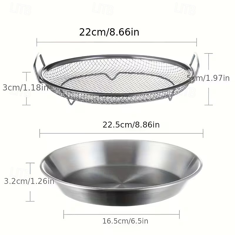 2pcs Stainless Steel Heavy-Duty Commercial/Residential Grease Filter System with Large Oil Drain Plate - Food Grade 201 Stainless Steel Oil Filter for home & Restaurant Kitchens, Dishwasher 2026 - $16.99 –P14