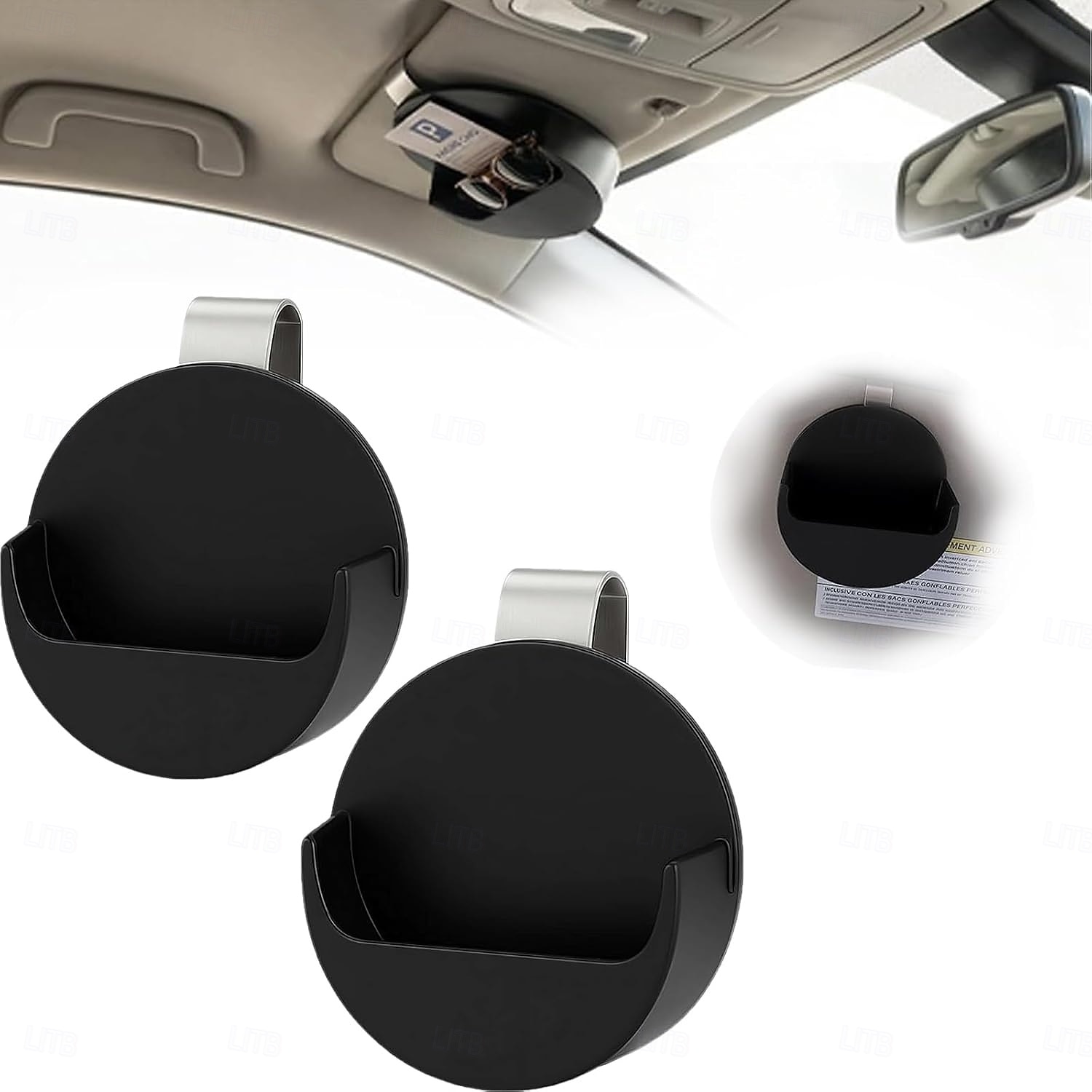 Suporte para lata de tabaco de mascar para quebra-sol de carro, suporte para mascar de carro, suporte para quebra-sol de carro, acessório interno automotivo que economiza espaço, clipe de de 2026 por $27.99 –P1