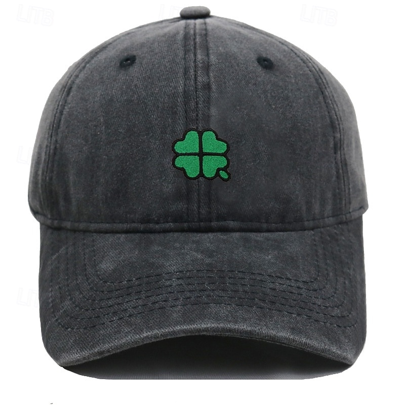 Unisex Cappellino da Baseball Blu chiaro Esercito verde Cotone Ricamato Protezione UV Clover Casual Quotidiano Casual Festa di San Patrizio Casuale Quotidiano San Patrizio Tinta unica Quadrifoglio del 2026 a $9.49 –P2