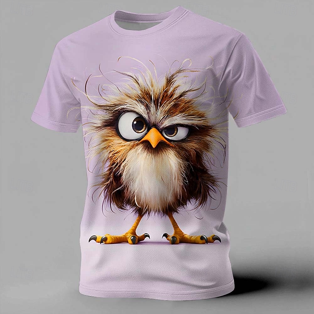 Ανδρικά Ζώο Αστείος Μπλουζάκι Κοντομάνικο Κοντομάνικη μπλούζα 3D εκτύπωση Στρογγυλή Ψηλή Λαιμόκοψη Πουκάμισο Εξωγκωμένος Υψηλής Ποιότητας Πάρτι Αργίες Θαλασσί Κίτρινο Βυσσινί Καλοκαίρι Άνοιξη Ρούχα 2026 - $21.99 –P4