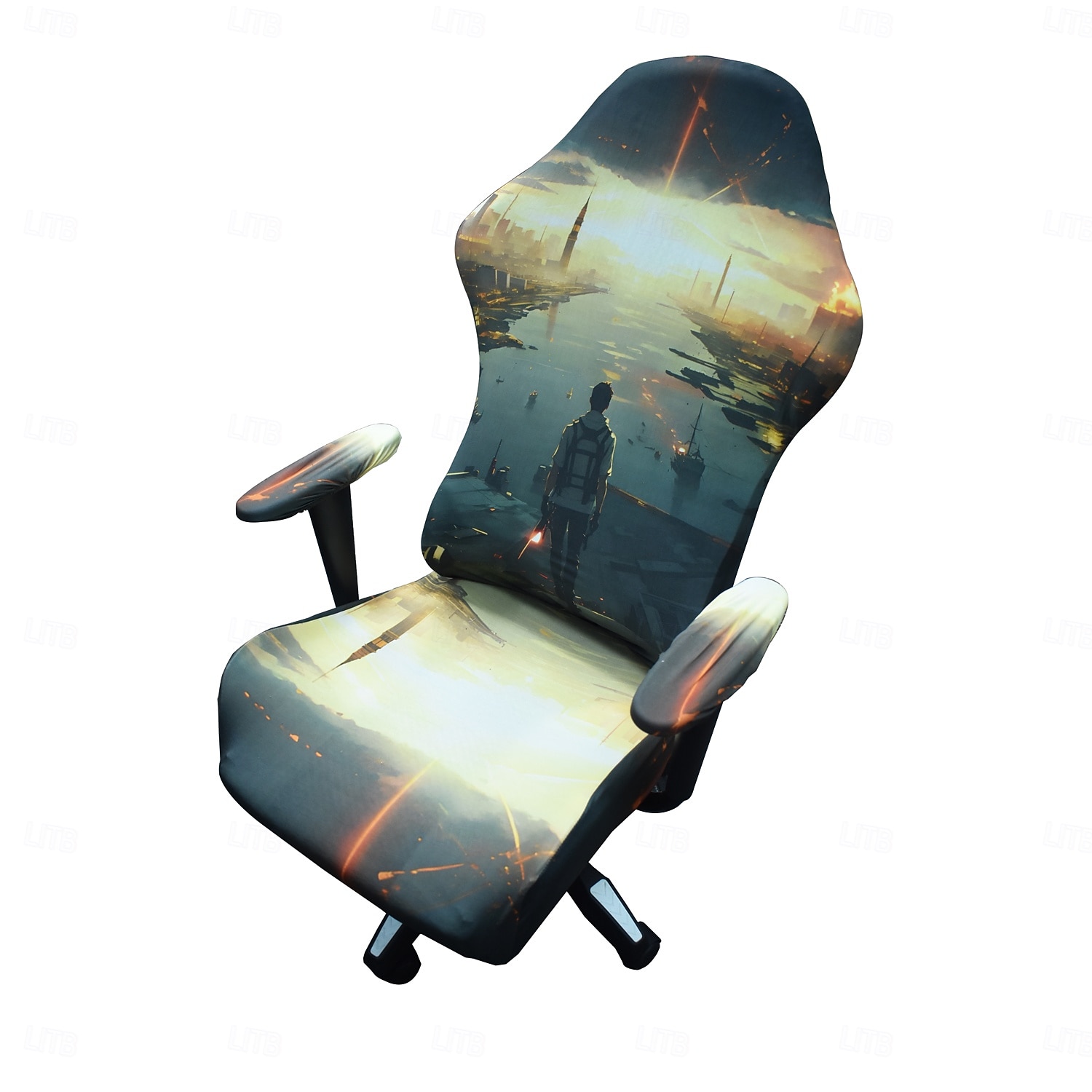 4-teiliger, abnehmbarer Computerstuhlbezug für Gaming-Stühle, einfach zu montieren, Schutzhülle für Bürostühle, Liegestühle und Rennstühle 2026 - $26.99 –P3
