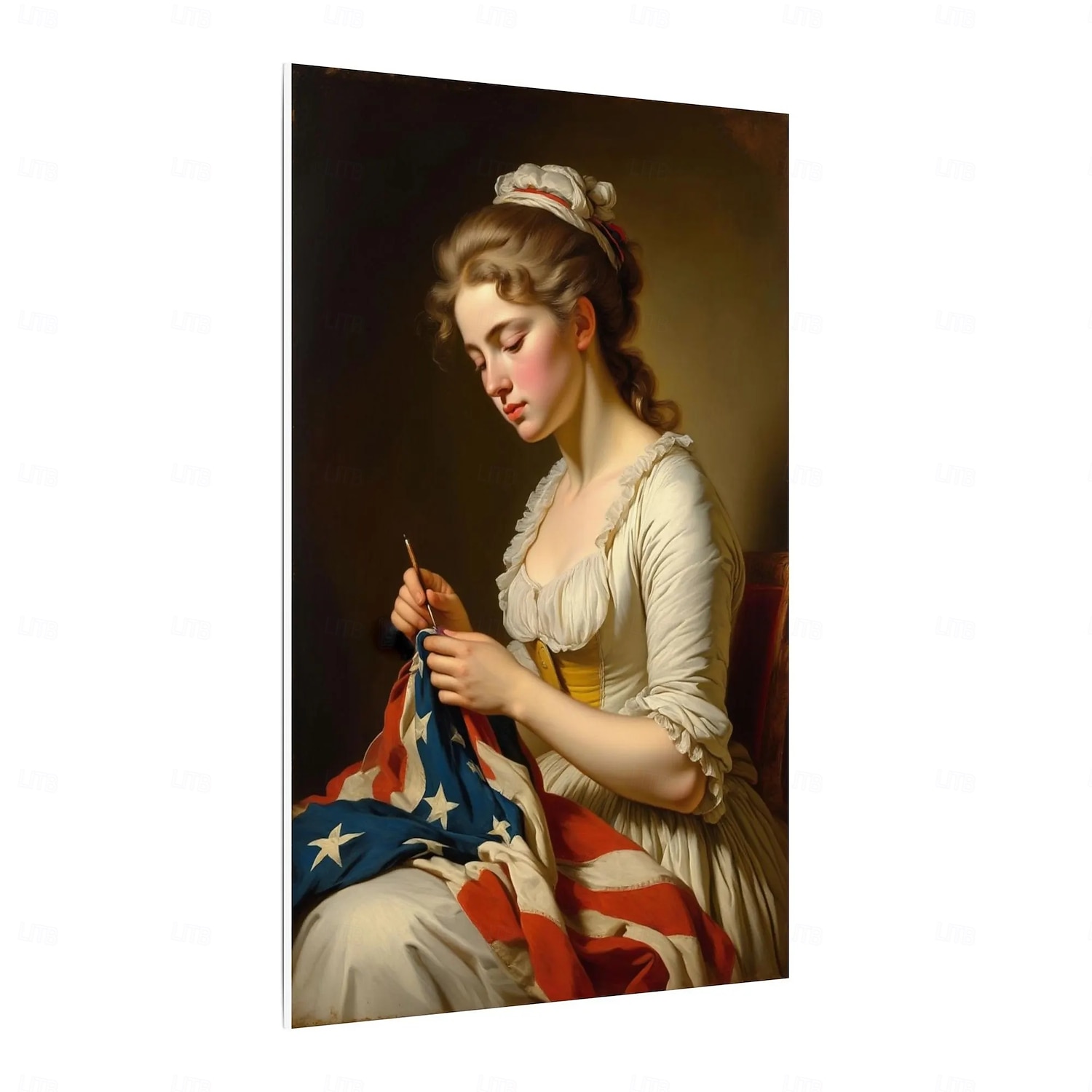 Regalo del 250 aniversario Betsy Ross. Pintura de Betsy Ross para impresión en lienzo 2026 - $12.99 –P2