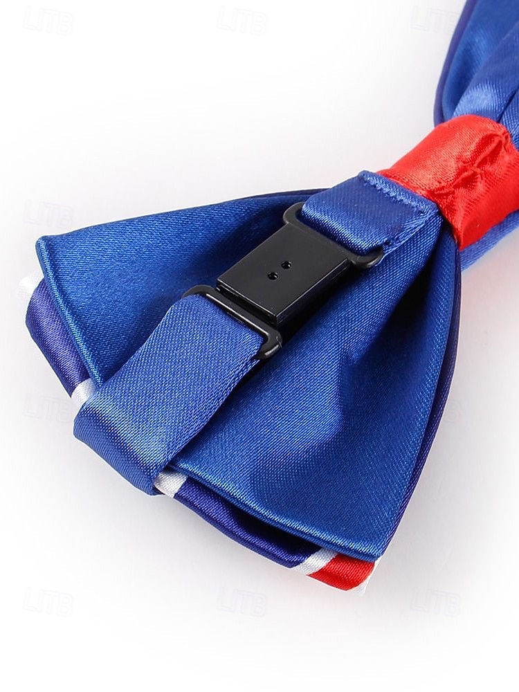 Vereinigte Staaten 250. Jubiläum Herren patriotisches Krawatte  Fliege Set Polyester Amerikanische Flagge Design klassischer formeller Stil für USA Unabhängigkeitstag Paraden Partys  Feierlichkeiten 2026 - $14.99 –P9